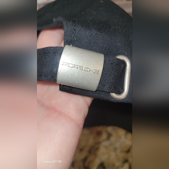 EUC Porsche Men's Crest Logo Black Hat Cap One Size Adjustable - Picture 4 of 5